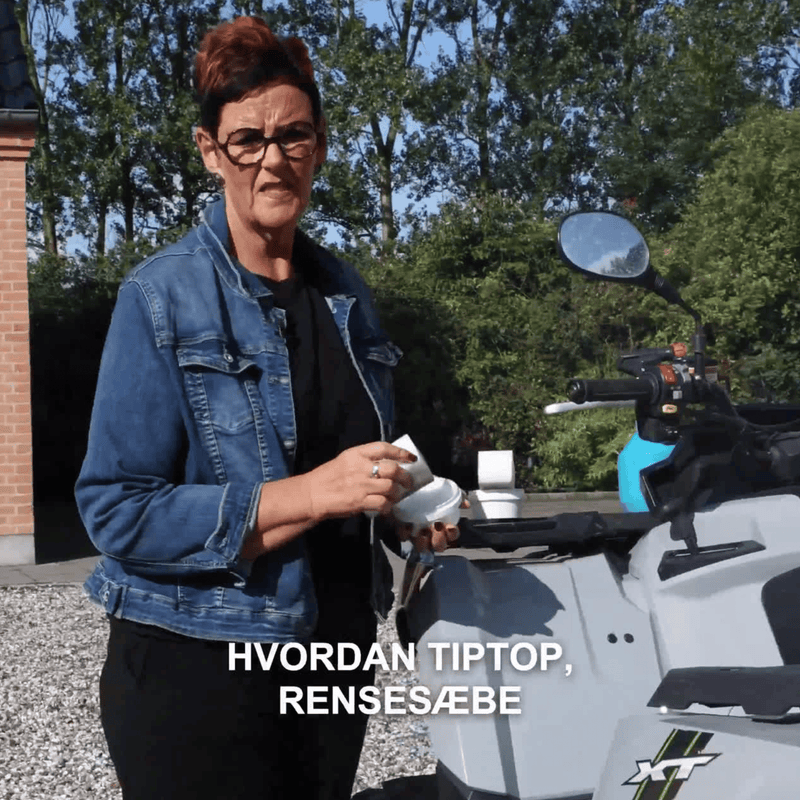 Rengøring og pleje af ATV, scooter og vinyl